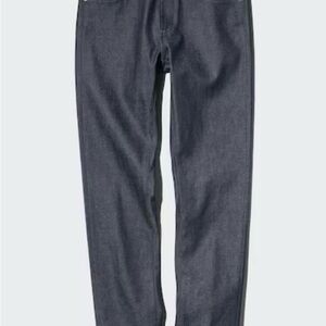 Uniqlo Men's Slim Straight Jeans - Dark Blue